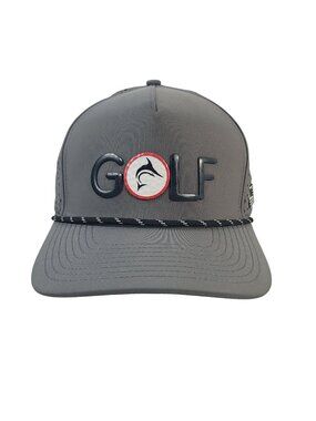 NEW The Gulf Standard Golf Snapback Hat Gray Perforated Adjustable Mesh